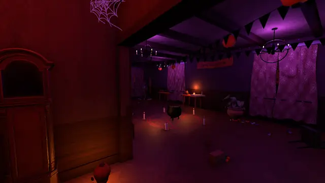 La salle de bal du manoir de la fête